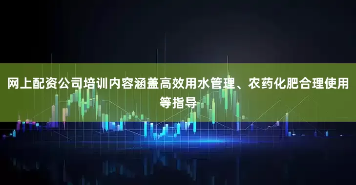 网上配资公司培训内容涵盖高效用水管理、农药化肥合理使用等指导